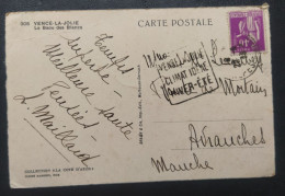 Carte Postale Vence La Jolie Oblitération Daguin Vence La Jolie - 1921-1960: Modern Period