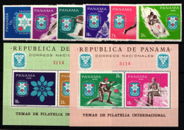 Panama Block 87-88 + 1046-1051 Postfrisch Olympiade Grenoble 1968 #NB042 - Panama