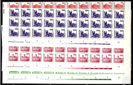 DDR 3344-3352 Postfrisch Als 30er Farbrandstreifen #NB095 - Autres & Non Classés