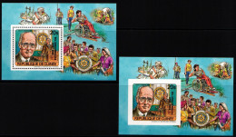 Guinea Blockausgabe Mit 1074 AA+aB Postfrisch Rotarier #NB124 - Guinée (1958-...)