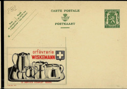 Publibel Neuve N° 281  ( Orfèvrerie WISKEMANN - Suisse) - Werbepostkarten