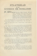 Staatsblad 1921 : Spoorlijn Stadskanaal - Ter Apel - Documentos Históricos