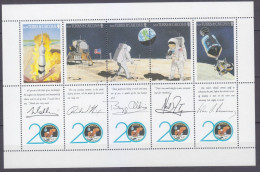 1990 Turks And Caicos Islands 871-875KL 20 Years Of Apollo 11 Moon Landing - Südamerika