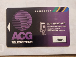 Tanzania-(TZ-ADA-ACG-0001)-ACG Telecard 500-(23)-(Tshs-500)-(6 Months Validity)-(000010000816463)-used Card - Tanzanie