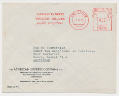 Meter Cover Netherlands 1955 American Express Travelers Cheques - Amsterdam - Sin Clasificación