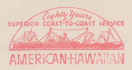 Meter Cut USA 1938 American - Hawaiian Coast To Coast Service - Boten