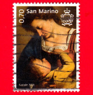 SAN MARINO - Usato - 2021 - Natale – “Madonna Col Bambino” – 0.70 - Oblitérés