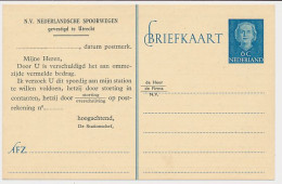 Spoorwegbriefkaart G. NS302 K - Postal Stationery