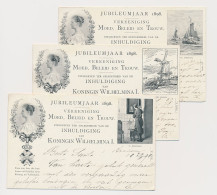 Briefkaart Geuzendam P33 A C D - Stempel Vroeger Dan Uitgifte - Postal Stationery