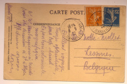 Cachet Exposition Coloniale 1922 Marseille Pour Belgique Sur CP De L'expo Palais Indochine -paiement MANGOPAY Uniquement - Manual Postmarks