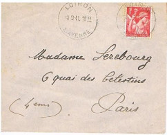 53 LOIRON (Mayenne) Cachet HOROPLAN (1941) Sur IRIS YT 433         1105 - Manual Postmarks