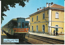 Lombardia-pavia-gropello Cairoli Stazione Ferroviaria Veduta Treno In Sosta Capotreno Interno Stazione - Other & Unclassified