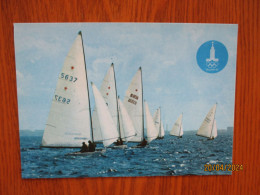 1980 MOSCOW OLYMPICS TALLINN YACHTING REGATTA POSTCARD , STAR BOAT - Olympische Spelen