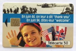 Télécarte France - Débarquement Welcome - Sin Clasificación