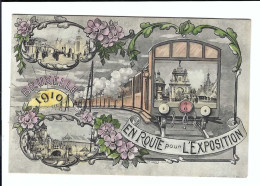 BRUXELLES 1910  EN ROUTE POUR L'EXPOSITION - Exposiciones Universales