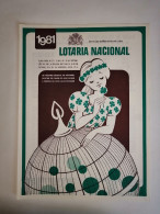 Portugal Loterie Avis Officiel Affiche 1981 Loteria Lottery Official Notice Poster - Lotterielose