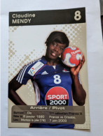 CP - Handball équipe De France Féminine Claudine Mendy - Handbal