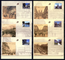 BE   BK 79 - 84     XX    --    Bruxelles Autrefois...Bruxelles Aujourd'hui - Cartes Postales Illustrées (1971-2014) [BK]