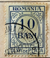 Roumanie - 1911, 10 BANI - TAXA DE PLATA : BEAUX DÉFAUTS - Strafport