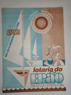 Portugal Loterie  Ête Avis Officiel Affiche 1983 Loteria Lottery Summer Official Notice Poster - Billets De Loterie