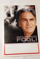 CARTOLINA     ORIGINALE    CANTANTE   RICCARDO   FOGLI - Music And Musicians