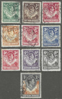 Northern Rhodesia. 1938-52 King George VI. 10 Used Values To 2/6. SG 25etc. M4111 - Nordrhodesien (...-1963)