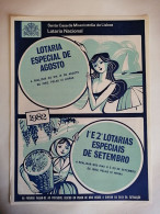 Portugal Loterie Avis Officiel Affiche 1982 Loteria Lottery Official Notice Poster - Lotterielose