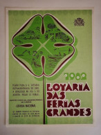 Portugal Loterie Vacances Ête Avis Officiel Affiche 1982 Loteria Lottery Holidays Summer Official Notice Poster - Billetes De Lotería