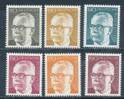 Bund Heinemann 727/32 ** Per 10 X Mi. 150,- - Unused Stamps