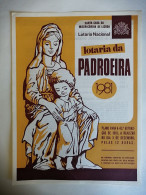 Loterie Notre-Dame Patronne Du Portugal Avis Officiel Affiche 1981 Loteria Lottery  Virgin Mary Official Notice Poster - Lottery Tickets