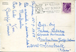 X0143 Italia Special Postmark 1968 Imperia, X°international Chess Festival,eches, Scacchi,schach - Schach