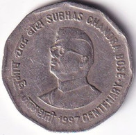 INDIA COIN LOT 21, 2 RUPEES 1997, SUBHAS CHANDRA BOSE, CALCUTTA MINT, XF - India