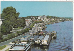 78. CONFLANS STE HONORINE. CPSM. VUE GENERALE . LA SEINE ET LES PENICHES - Conflans Saint Honorine