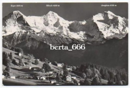 Switzerland Beatenberg Eiger Monch Jungfrau Real Photo - Beatenberg