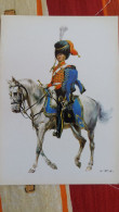 CPM MILITAIRE GRADE A CHEVAL CAVALERIE EPOQUE 1823 TROMPETTE PAYS BAS  REGIMENT HUSSARDS - Regiments