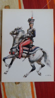 CPM MILITAIRE GRADE A CHEVAL CAVALERIE EPOQUE NAPOLEON 1807 1814  DIVISION GENERAL POLONAIS POLOGNE - Regiments