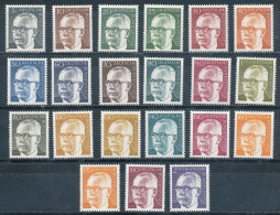 Bund Freimarken Bundespräsident Heinemann 21 Werte Komplett ** Mi. 35,- - Unused Stamps