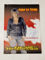 CARTOLINA     ORIGINALE    CANTANTE   CINZIA   BELLI   CON    AUTOGRAFO - Music And Musicians