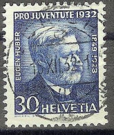 Schweiz Suisse 1932: Eugen Huber Zu WI 64 Mi 265 Yv 266 Mit Zentral-Stempel ZÜRICH 15.XII.32 (Zumstein CHF 12.00) - Used Stamps