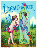 ÉTIQUETTE LIQUEUR " PARFAIT AMOUR" Humour - Ange- Cupidon - SNLC Epernay * 2 Scans - Alcools & Spiritueux