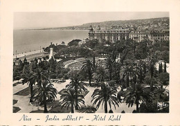 06 - Nice - Les Jardins Albert 1er - Hotel Ruhl - Carte Dentelée - CPSM Grand Format - Voir Scans Recto-Verso - Parchi E Giardini
