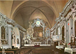 06 - Lucéram - Intérieur De L'Eglise Du 15e Siècle Possédant De Très Belles œuvres D'art Dont Plusieurs Rétables De L'Ec - Lucéram