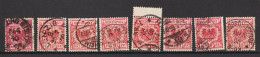 MiNr. 47 Aa, B, Ba, Ca, D, Da, Db, E Gestempelt, Alle Geprüft - Used Stamps