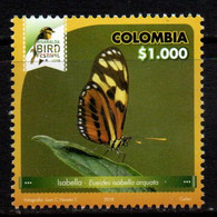 18F-KOLUMBIEN - 2018 -MNH – BUTTERFLY - EUEIDES ISABELLA ARQUATA - RISARALDA BIRD FESTIVAL 2018 - Kolumbien