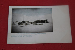 Gronland Greenland Gruss Wissenschaftliche Station N. 170 First Years 1900 NV - Groenlandia