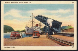 COLOMBIA SANTA MARTA MARITIME DOCKS SCHIFF AUTO EISENBAHN DAMPFLOK 1949 - Kolumbien