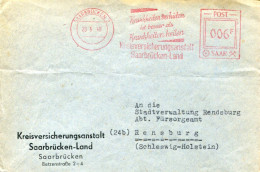 X0146 Saar/sarre, Red Meter Freistempel 1948 Saar Saarbrucken 2, Krankheiten Heilen - Storia Postale