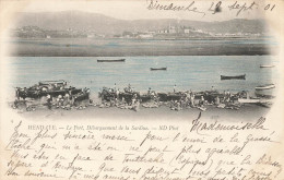 Hendaye * 1901 * Le Port , Débarquement De La Sardine * Pêche Pêcheurs Bateaux Poisson - Hendaye