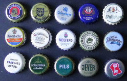 Germany - 15 Bottle Caps From German Breweries - Look Scan - Bier