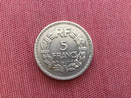 FRANCE Monnaie De 5 Francs 1937 Assez Rare - 5 Francs